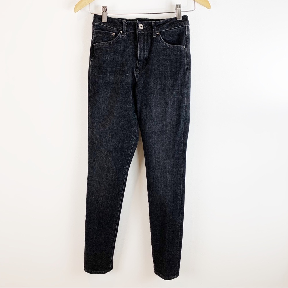 Black 360 Stretch Skinny High Waist Jean